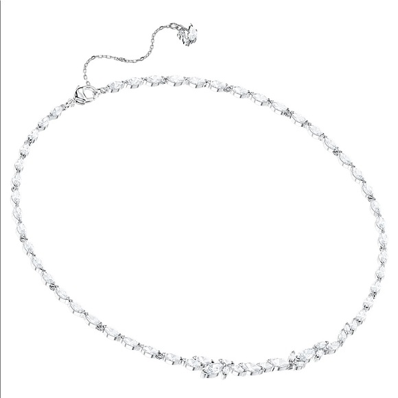 Swarovski Louison Necklace 
White, Rhodium plated - Picture 4 of 9